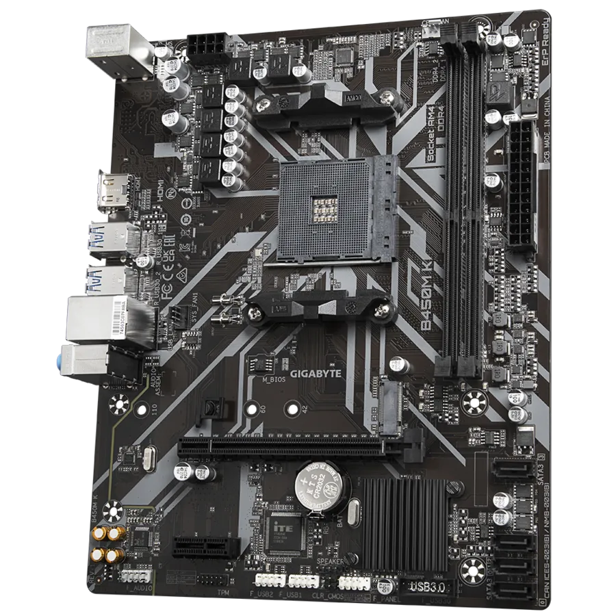 Gigabyte Motherboard for AMD B450M K DDR4 1st | 2nd | 3rd | 4th Gen view 2